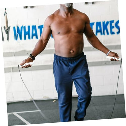 Smart Ropeless Jump Rope with Weighted Handles and Digital Counter, Indoor Workout Fitness Skipping Rope for Home Exercise and Weight Loss Training