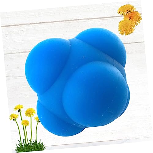 Abaodam 1Pc Hexagonal Silicone Reaction Training Ball Bouncing Agility Workout Ball for Reflex Improvement Durable Design for Men Women Fun Exercise Tool for Coordination