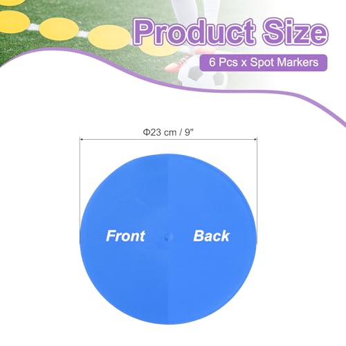 PATIKIL Spot Markers, Non-Slip Floor Agility Markers Flat - color: Blue