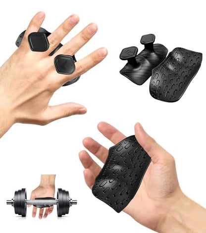 2 Pair Weight Lifting Grips for Men Women, Ergonomics Workout Silicone Gym Grips Pads for Palm Protection, for Weight Lifting, Pull-Ups, Gym Training and Exercise