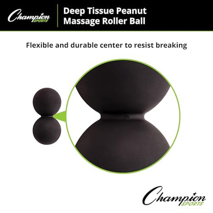 Champion Sports Massage Ball - Deep Tissue Roller Balls for Trigger Point Relief on Feet, Back, Neck, Shoulders - Multiple Styles