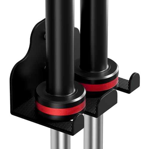 XZHXFX Barbell Wall Holder,Barbell wall Mount Hanger, - color: Black 2 hooks
