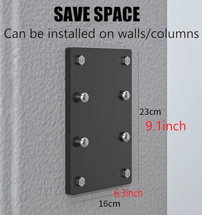 Chin Up Bar Wall Mounted Pull Up Bar, Multifunctional Chin Up Bar For Home Gym Workout Strength Training Equipment, Safe Load 300Kg