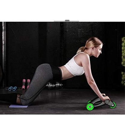 Roller Push-ups Four Wheel Fitness Equipment Exercise Abdominal Muscles Suitable for Beginner
