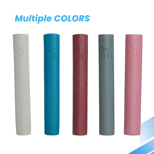 Everyday Yoga Deluxe Mat, Spacious 72"x24" Non-Slip Yoga Mat for Comfortable Home Workouts, 3-5mm Extra Thick