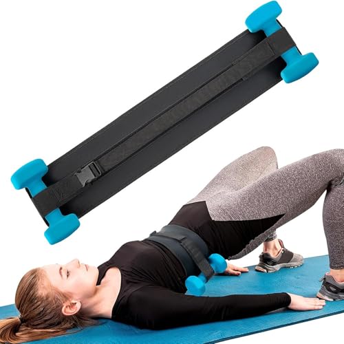 Adjustable Hip Thrust Belt - Home & Travel Glute Trainer | Lightweight & Foldable Design |Slip-Resistant Padding for Hip Protection