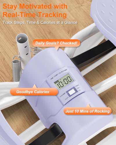 Rock Stepper for Exercise at Home, Rocking Stepper Side to Side - color: Purple