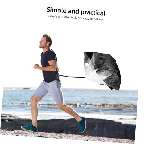 BESPORTBLE Training Resistance Parachute Lightweight Drag Parachute for Enhanced Athletic Performance for Stamina Building and Endurance Training Portable Design for Athletes The Go