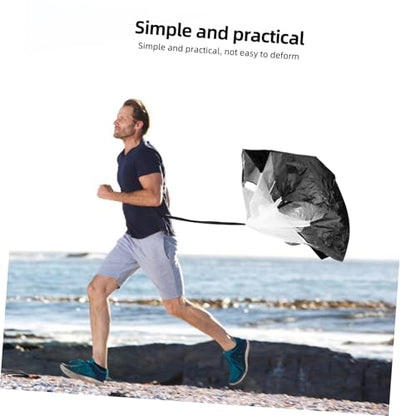BESPORTBLE Training Resistance Parachute Lightweight Drag Parachute for Enhanced Athletic Performance for Stamina Building and Endurance Training Portable Design for Athletes The Go