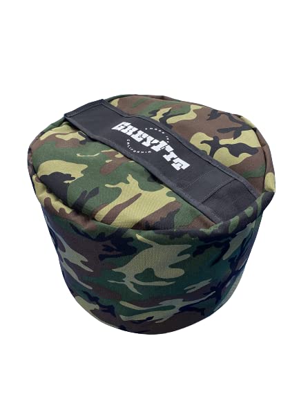 Color GreyFit Boulder Sandbag Made in the U.S.A. Use for Training Crossfit and Strongman Exercises. Competition Grade - color: Woodland Camo, size: 75 LB