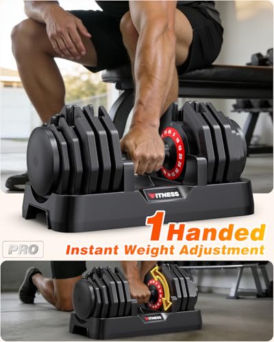 Rendpas Adjustable Dumbbells Set of 2, 5-in-1/10-in-1/16-in-1 Quick-Lock Hand Weights 25/55/80 lbs Pair, Anti-Slip Handle Free Weights Set for Home Gym Strength Training for Men Women - color: Max-80LBS Pair-16 Weights