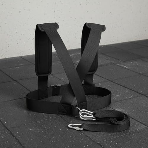 Speed Training Harness Adjustable Sled Harness Padded Shoulder Straps Workout Gear for Athletes