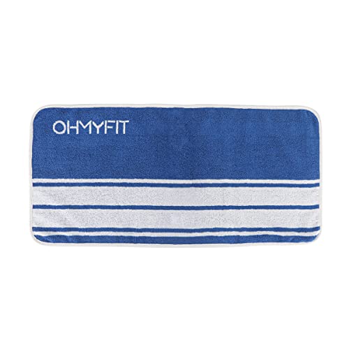 Smart Fitness Towel With Zippered Pocket - Gym Accessory for Men & Women - Multifunctional Quick Dry Sweat Towel for Workout, Yoga, Tennis, Sports & More (Blue, Pack of 1)