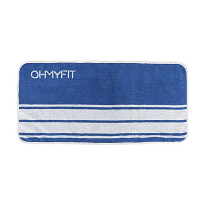 Smart Fitness Towel With Zippered Pocket - Gym Accessory for Men & Women - Multifunctional Quick Dry Sweat Towel for Workout, Yoga, Tennis, Sports & More (Blue, Pack of 1)