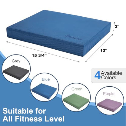 StrongTek Professional Foam Exercise Balance Pad - 15.8" x 13" x 2", High-Density TPE Foam Knee Pad, Non-Slip & Water-Resistant, for Balance Training, Physical Therapy, Yoga, and More