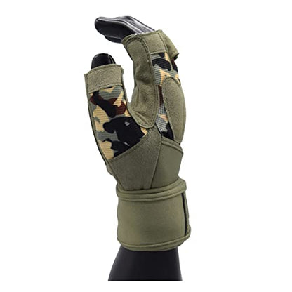 MRX Weightlifting Gloves for Men Workout Gloves Mens Wrist Support Lifting Gloves Male Gym Gloves | Workout Gym Accessories for Men Weight Lifting Fingerless Gym Exercise for Powerlifting