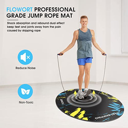 48"x36" (5mm) Jump Rope Mat - color: Blue