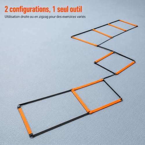 Agility Ladder, Speed Training Ladder for Football & Soccer, Butterfly Agility Speed Ladder with Storage Pouch, Agility Agility Ladder 10 Grid - style: Agility Agility Ladder 10 Grid
