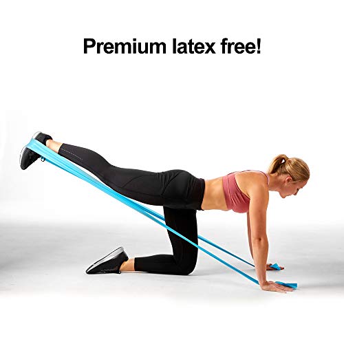 Resistance Band for Working Out | Super Exercise Bands 8,16,24 Yard Bulk Rolls |10 Strengths in Light Medium and Heavy Resistance Bands | Latex Free Workout Bands Including App and e-Book - size: 16 Yards, style: Medium +
