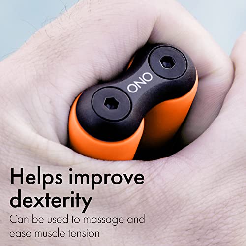 ONO Roller - Handheld Fidget Toy for Adults | Help Relieve Stress, Anxiety, Tension | Promotes Focus, Clarity | Compact, Portable Design (Orange, Junior Size - ABS Plastic) - size: Junior Size, style: ABS Plastic - Orange