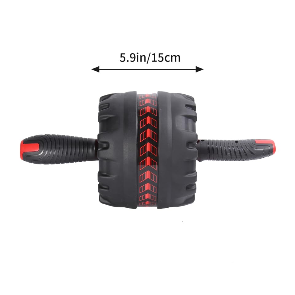 GALPADA Anti-Skid Ab Roller Wheel for Men and Women with Knee Pad Thickened Abdominal Exercise Roller for Core Strength Stomach and Back Workout 7.08X7.08X5.90In