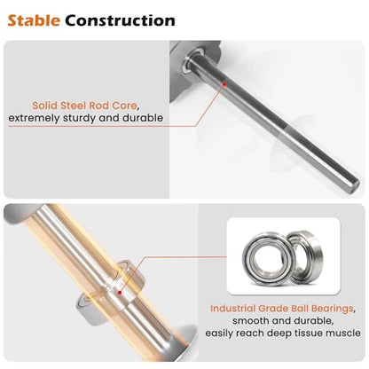 KITWILD Muscle Roller Stick, Massage Roller Stick for Athletes, Body Massage Stick for Muscles Deep Tissue, Muscle Relaxation Roller for Physical Therapy, Myofascial Release, and Yoga Therapy