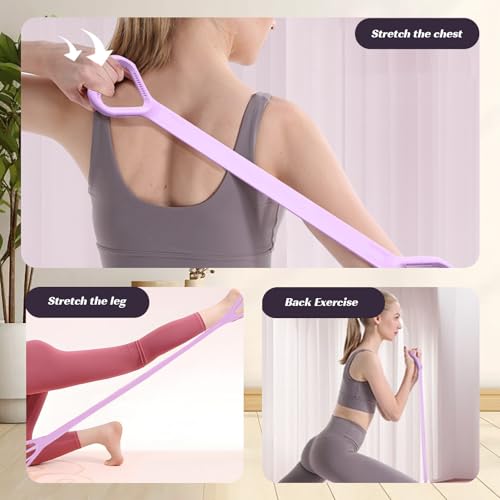 Resistance Bands, Figure 8 with Handles - color: Purple