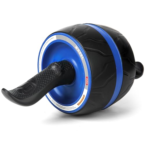Ab Roller Wheel with Knee Pad Mat,Automatic Rebound Abdominal Wheel Abs Workout Equipment,Home Gym Equipment,No Noise Ab Wheel for Men&Women Abdominal