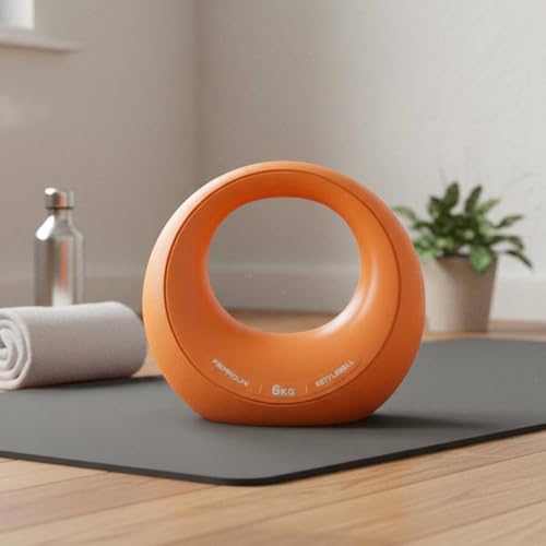 Soft Kettlebell Non-Slip Grip 4kg Kettlebell Ergonomic Handle Donut Weight for Women, Beginners, Home Gym, Workout
