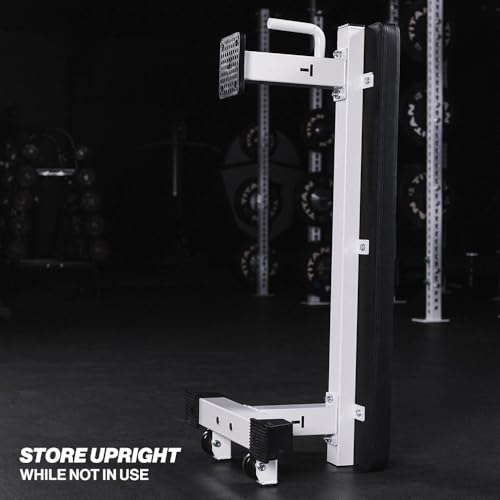 Titan Fitness Elite Series Single Post Flat Bench, Rated 1,000 LB, 2.5" Thick HeftyGrip Vinyl Pad, Dedicated Home Gym Competition Weightlifting & Strength Training Utility Bench - color: White