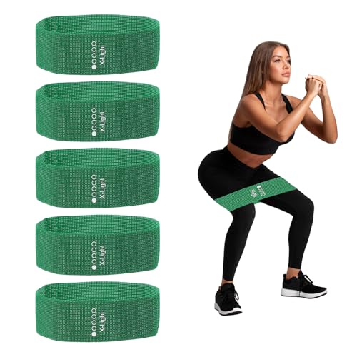 PATIKIL Fabric Resistance Bands, Elastic Exercise Bands for Women and Men, Booty Legs Workout Bands for Fitness Pilates