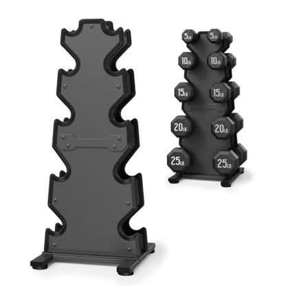 Dumbbell Rack Stand Only, 7-Tier | 5-Tier | 3-Tier Weight Rack for Dumbbell - color: Black, size: 5 Tier