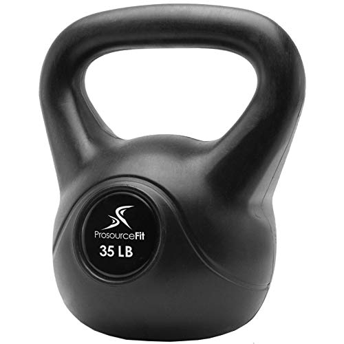 ProsourceFit Vinyl Plastic Kettlebell from 10, 15, 20, 25, 30 and 35 lbs - style: 35lb