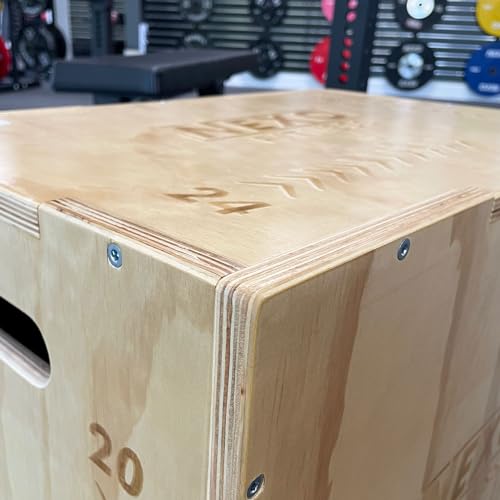 Wooden Plyo Box - Three Options with Easy Assembly - Perfect for Crosstraining & Home Workouts
