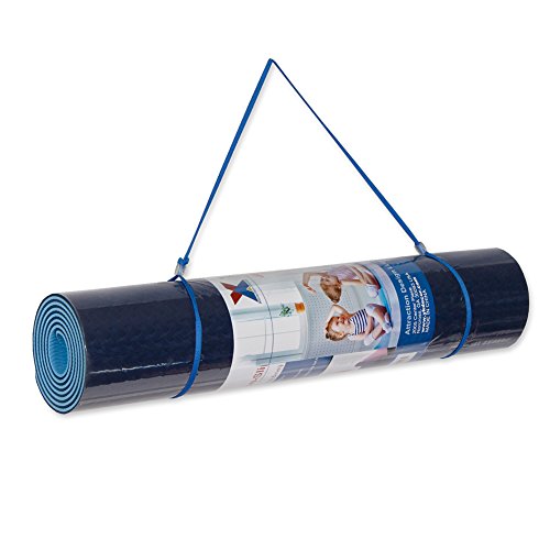 Attraction Design Yoga Mat Non Slip Exercise Mat Extra Thick Workout Mat for Yoga, Eco Friendly Exercise Yoga Mat High Density Fitness Pilates Mat with Carrying Strap, 72"x 24"x 6mm - color: Sky Blue