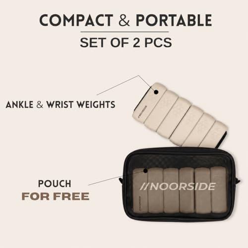 Adjustable Wrist & Ankle Weights for Women & Men – Wearable Weights Set for Walking, Pilates, Yoga, Barre, Running & Home Workouts – Comfortable Silicone Fitness Bands for Strength & Toning