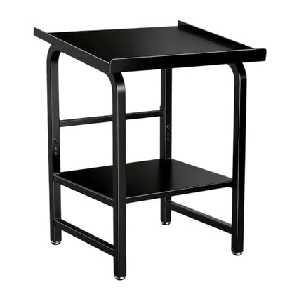 Adjustable Dumbbell Rack Weight Stand, 500LBS Heavy Duty Solid 2-Tier Kettlebell Storage Organizer, Full Rubber Anti-Slip Mat Space Saving Gym Rack for Home Garage (Rack Only, No Dumbbells)