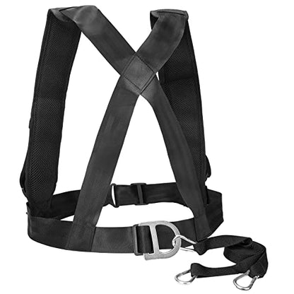 Multi Purpose Harness Resistance and Assistance Trainer Fitness Trainer Resistance Rop Kit Improving Speed Adjustable Padded Shoulder Strap Tire Sled Harness