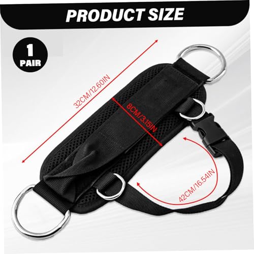 1 Pair Ankle Straps Adjustable D-Ring Ankle Strap for Cable Machine Comfortable Padded Work Out Cuffs for Kickback, Glute Workout, Leg Extension| Straps