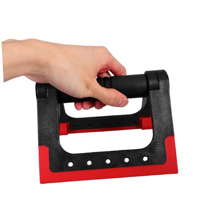 Levemolo Push-up Rack Fitness Equipment, 1 Pair Crimson Push-up Bars for Floor, Rotating Push-up Stand for Home Strength Training Workout