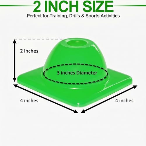 2" (15, 30 Pcs) Heavy Duty Agility Training Cones for Sports Agility Cones Indoor and Outdoor Games Mini Flexible PVC Cone for Soccer Basketball Coaching