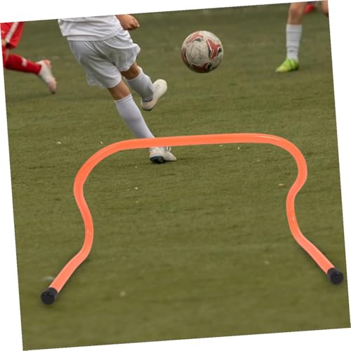 TEHAUX 4pcs Training Hurdles Set 15cm Plastic Speed and Agility Football Training Equipment for Soccer and Track Running Drills