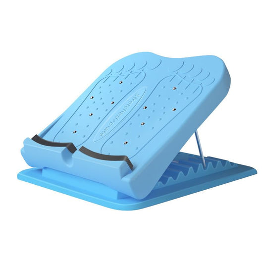 Adjustable Slant Board Calf Stretcher, Physical Therapy Balance Board, Incline Foot Stool Adjustable Strength Training Equipment Leg Exercise Machines - color: Blue