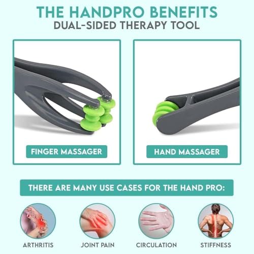 Finger Massager for Deep Tissue Comfort, Dual-Sided Therapy Tool for Arthritis, Carpal Tunnel, Stress & Pain Relief, Massage Roller for Hands, Palm & Wrist