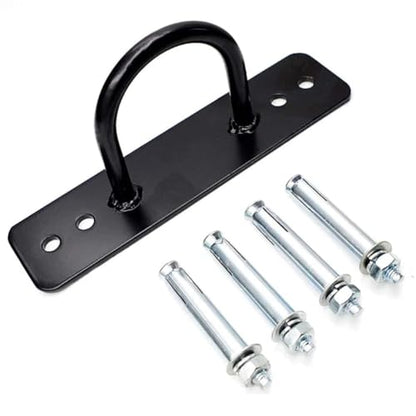 Battle Rope Anchor Stake Kit Wall Mount Bracket Metal for Strength Training Gym Hammock Suspension Straps Yoga