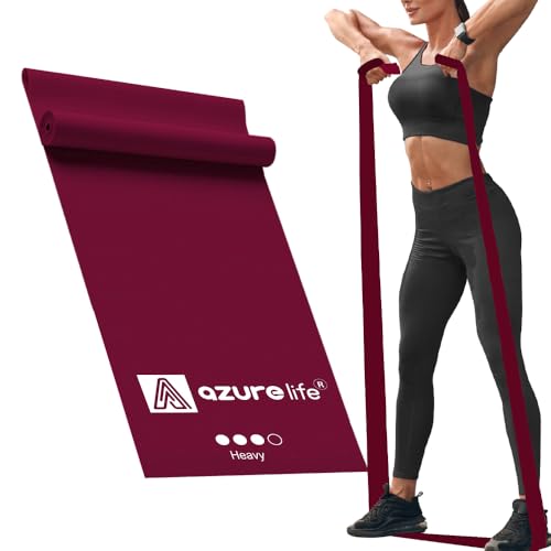 Professional Individual Exercise Resistance Bands, Single 5, 6,7 Ft or 8 Yards Elastic Bands, Non-Latex Stretch Bands for PT, Yoga, Pilates, Rehab, at-Home or The Gym Workouts - color: Purple - Heavy, size: 7 Feet