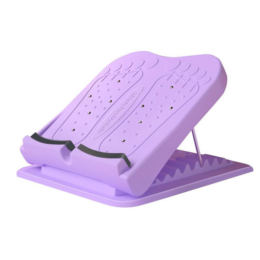 Adjustable Slant Board Calf Stretcher, Physical Therapy Balance Board, Incline Foot Stool Adjustable Strength Training Equipment Leg Exercise Machines - color: Purple