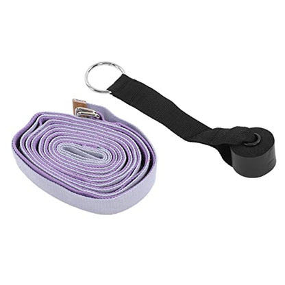 KANASI Yoga Stretching Strap, adjustable fitness band for leg flexibility improvement in gymnastics dance and physical therapy - color: Purple