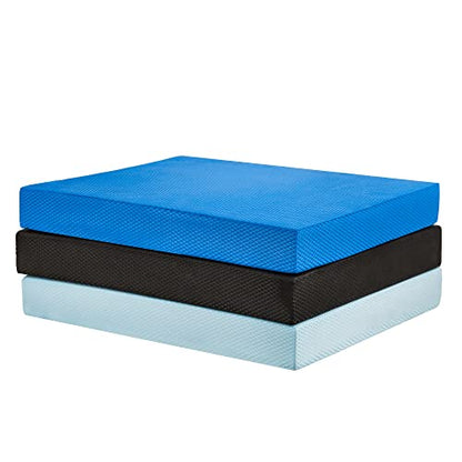 Stability Trainer Pad - Foam Balance Exercise Pad Cushion for Therapy, Yoga, Dancing Balance Training, Pilates,and Fitness - color: Blue