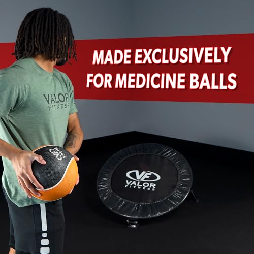 Valor Fitness Adjustable Medicine Ball Rebounder Trainer with Ball Storage, 8-Position Reaction Trainer for Sports Training, Physical Therapy, Reflex & Solo Workouts